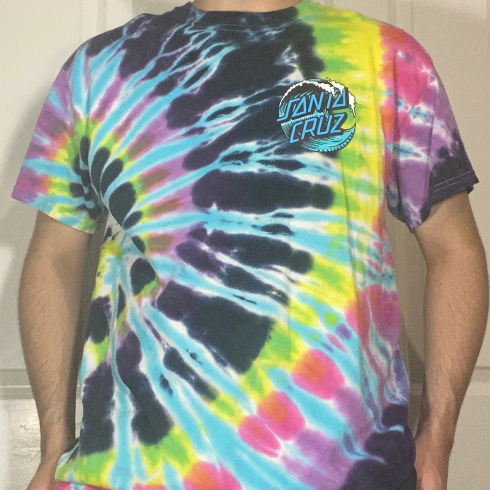 Santa Cruz Skateboarding Tie Dye Multi-color t-shirt